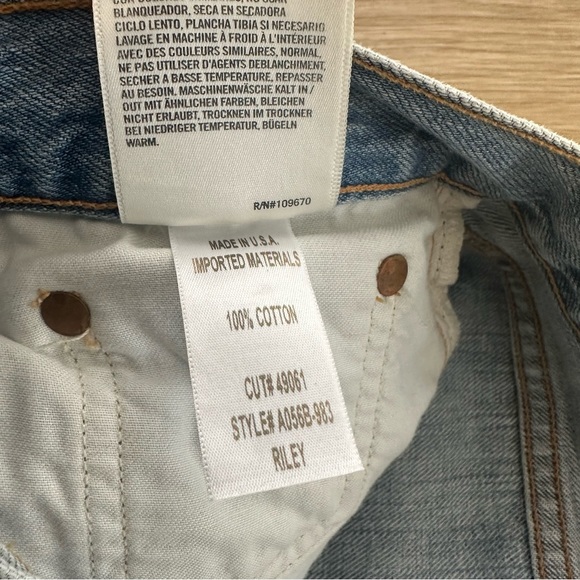 NWT AGOLDE Riley Hi Rise Straight Crop - Picture 9 of 14